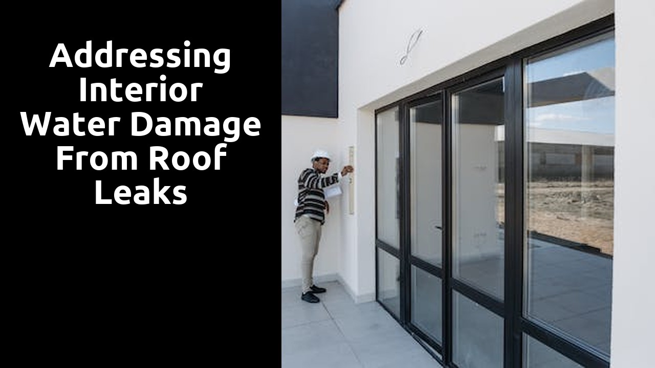 Addressing Interior Water Damage from Roof Leaks