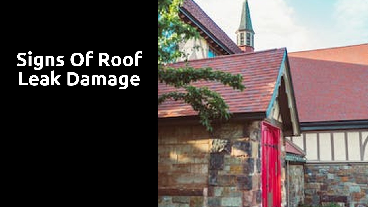Signs of Roof Leak Damage