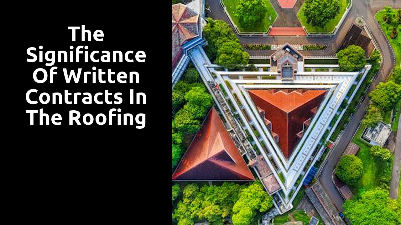The Significance of Written Contracts in the Roofing Contractor Hiring Process